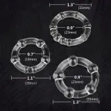 Clear Cock Rings (3 Pack) – photo 2