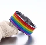 Titanium Plated Pride Ring – photo 2