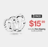 Clear Cock Rings (3 Pack) – photo 1