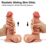 Realistic 8 Inch Loose Skin Dildo – photo 4
