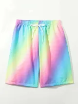 Rainbow Tie Die Swim Trunks – photo 3