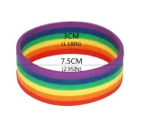 Rainbow Pride Rubber Bracelet – photo 3