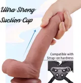 8 Inch Realistic Uncircumcised Dildo – photo 3