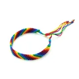 Hand Braided Gay Pride Bracelet – photo 7