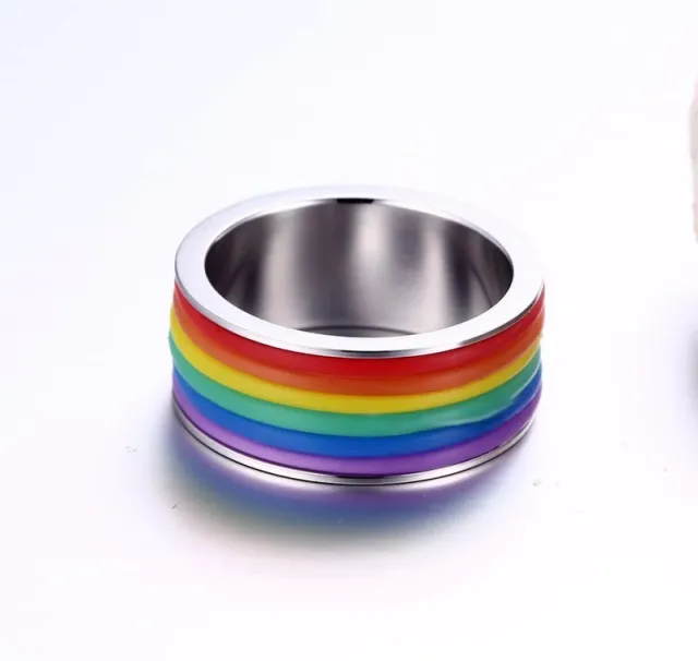 Titanium Plated Pride Ring