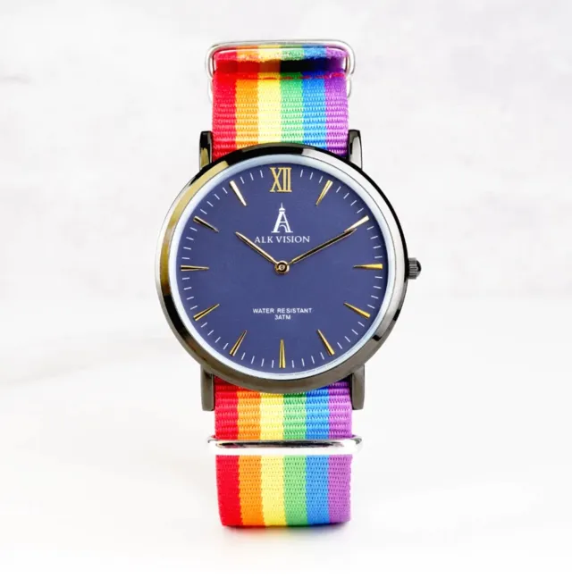 Gold Steel Pride Watch