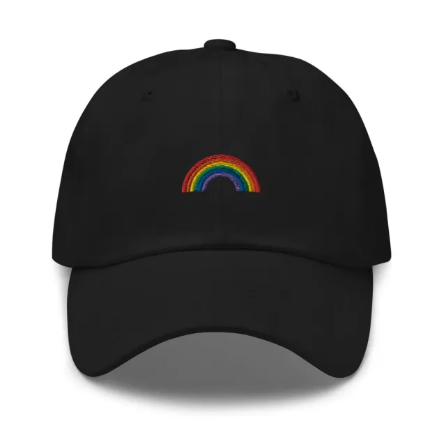 Classic Rainbow Embroidered Dad Hat