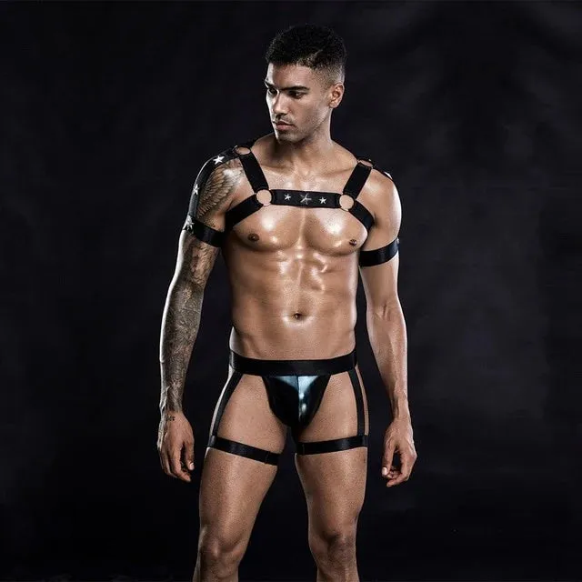 All Star Harness + Jockstrap Set (2 Piece Outfit)