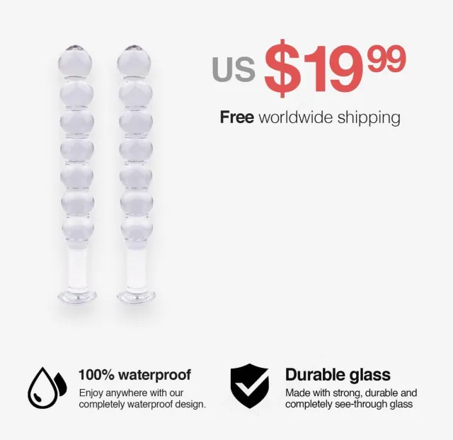 6 Inch Transparent Glass Dildo