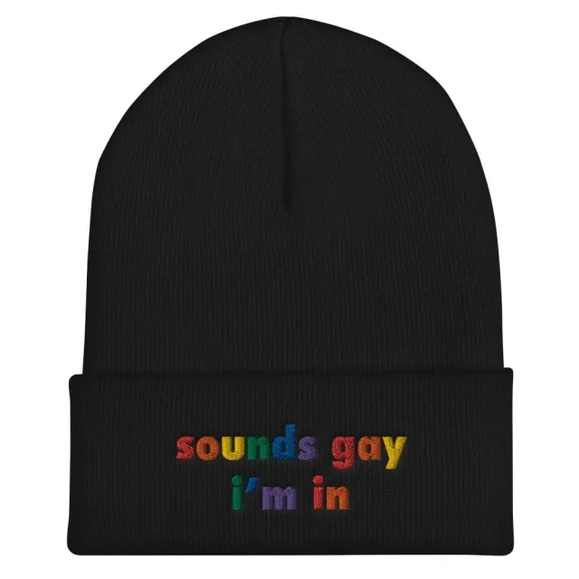 'Sounds Gay I'm In' Embroidered Beanie