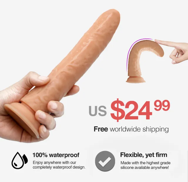 Realistic Uncut 8 Inch Dildo