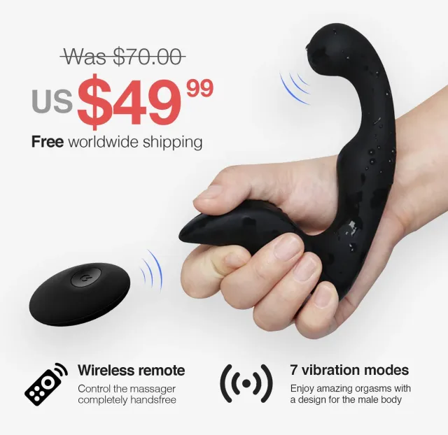 Prostate Massager with Wireless Remote