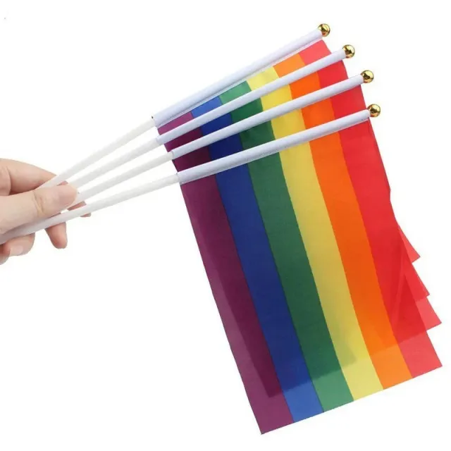 10 Pack of Small Pride Flags